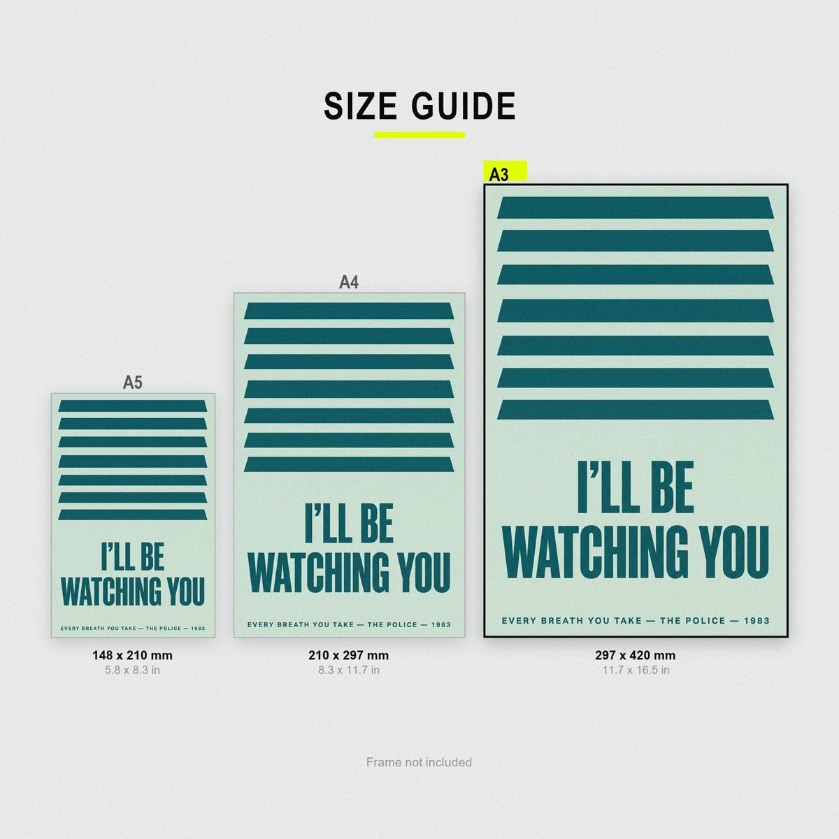Every Breath You Take Lyrics Print