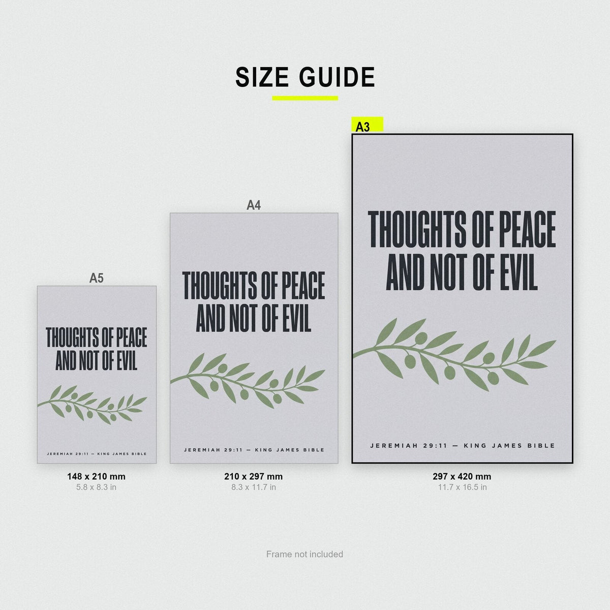 Thoughts Of Peace And Not Of Evil Jeremiah 29:11 Bible Verse Art Print