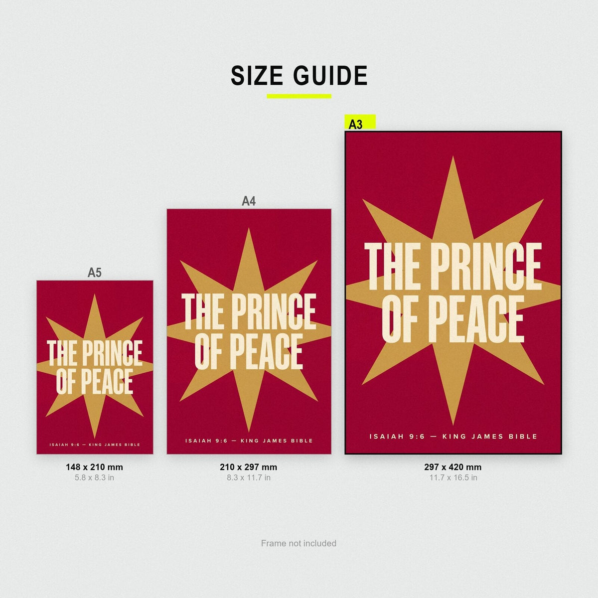 The Prince Of Peace Isaiah 9:6 Bible Verse Art Print