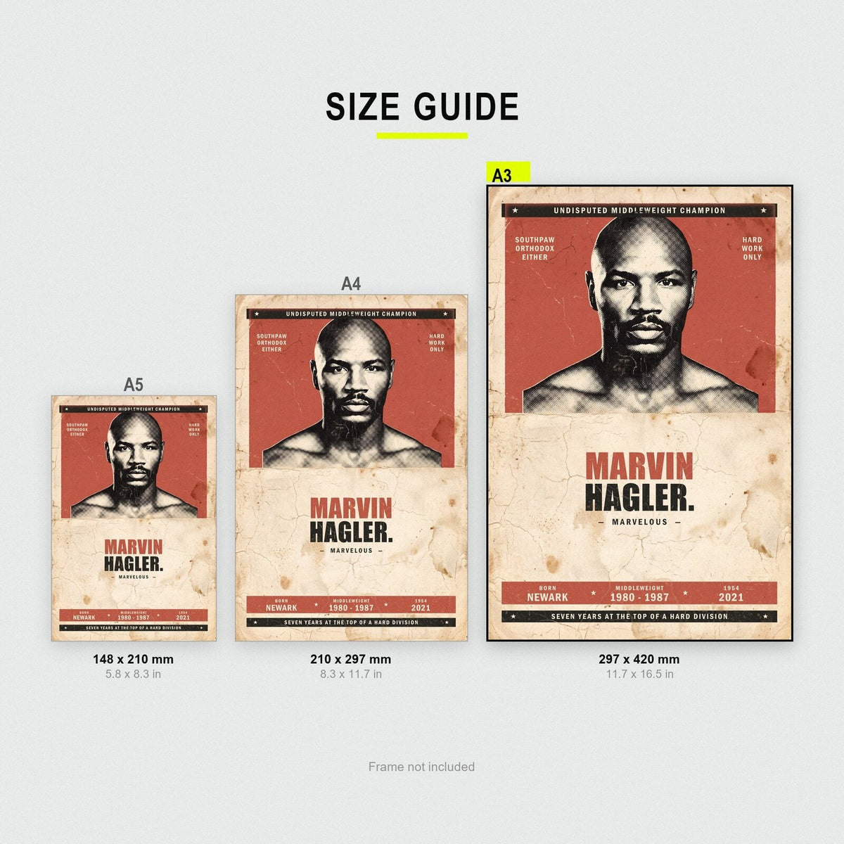 Marvin Hagler Boxing Art Print