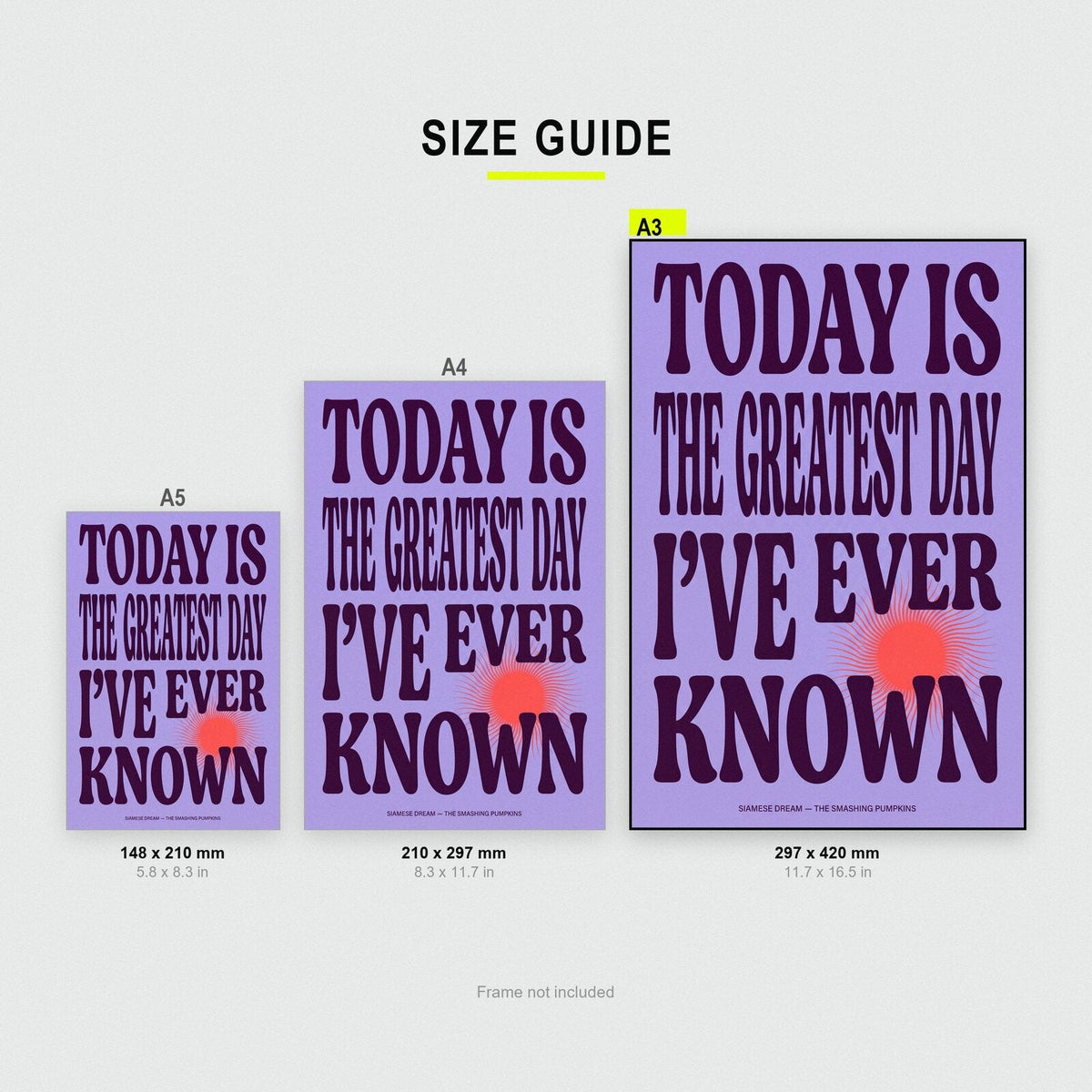 Today Lyrics Print