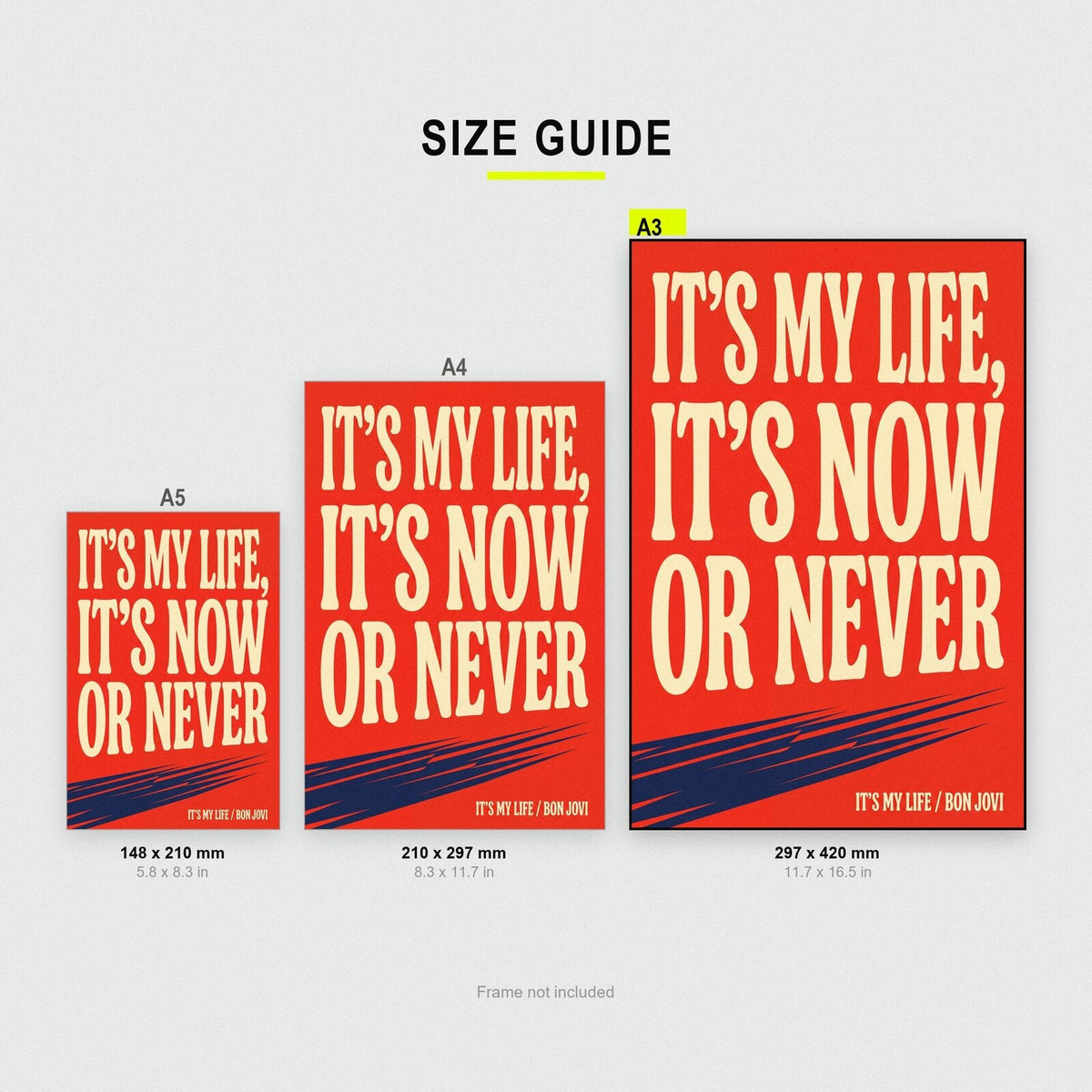 Its My Life Lyrics Print