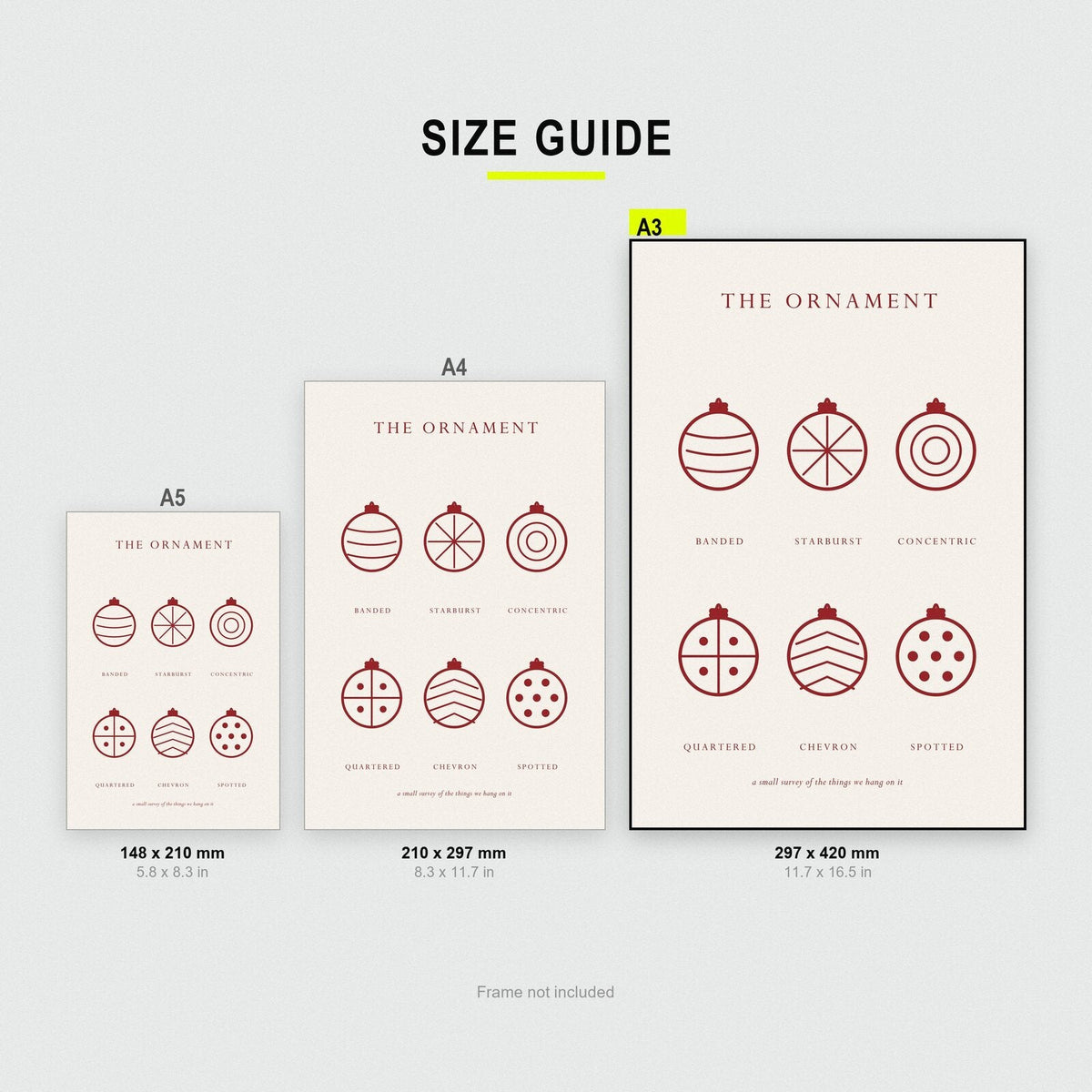 The Ornament Christmas Specimen Art Print