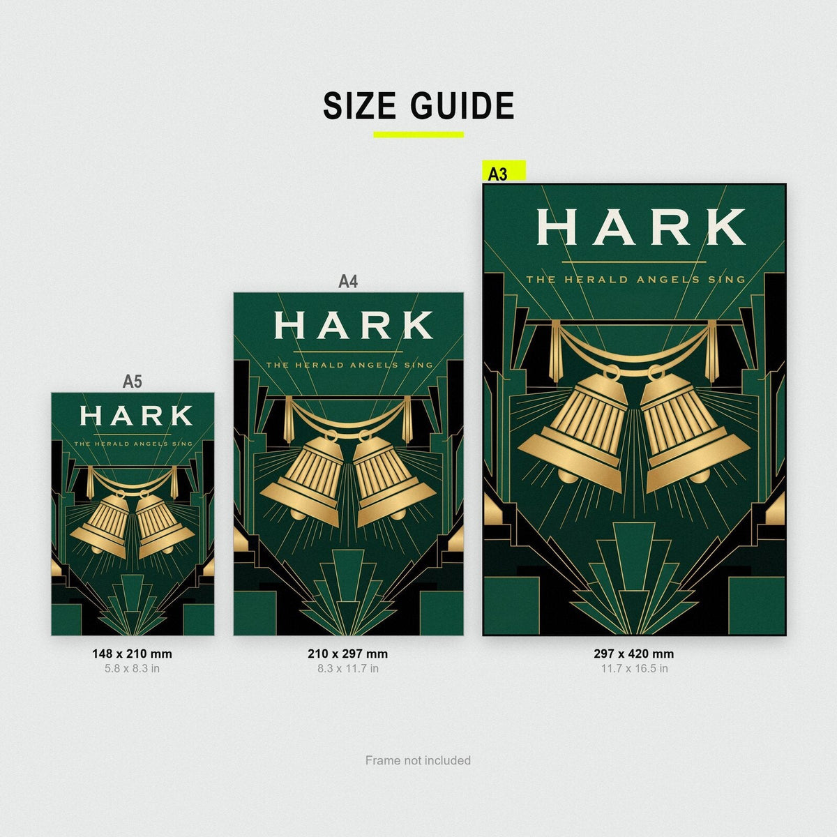 Hark Art Deco Christmas Art Print
