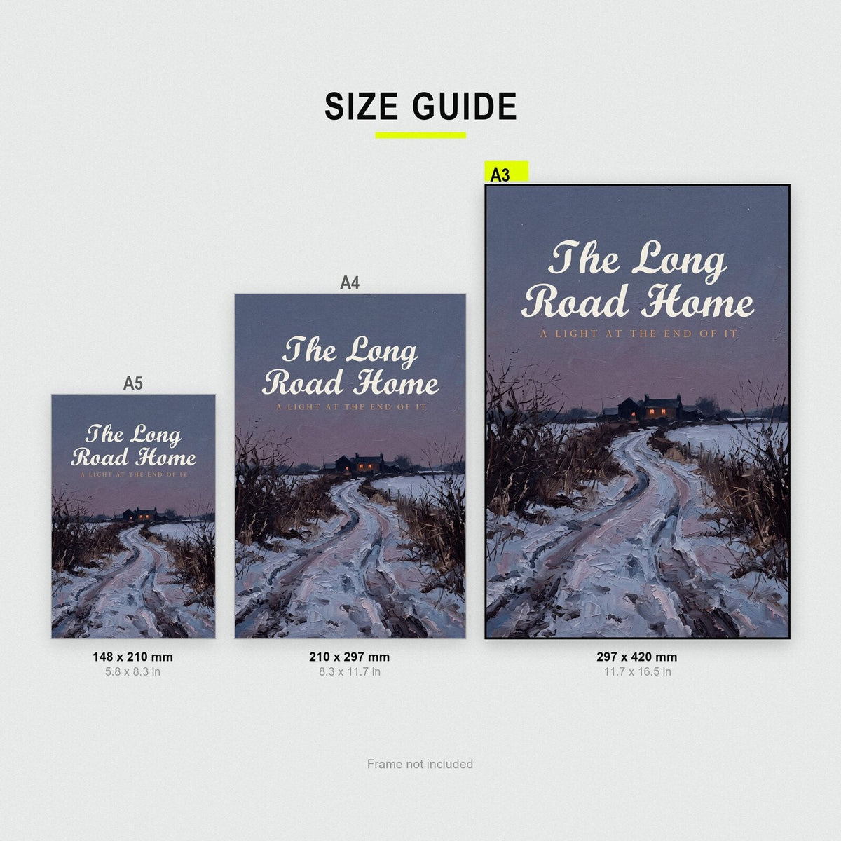 The Long Road Home Midwinter Art Print