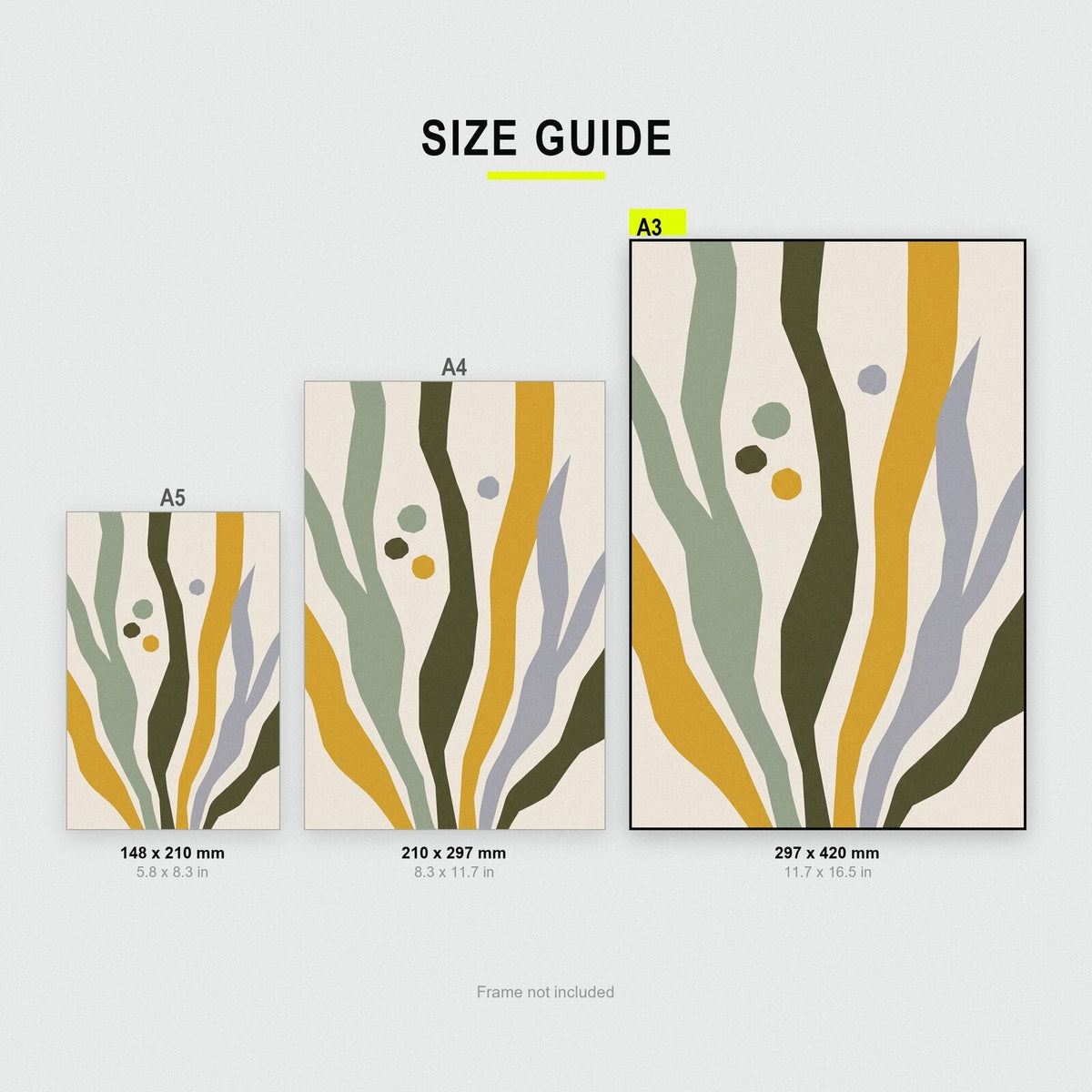 Kelp Paper Cut Abstract Art Print