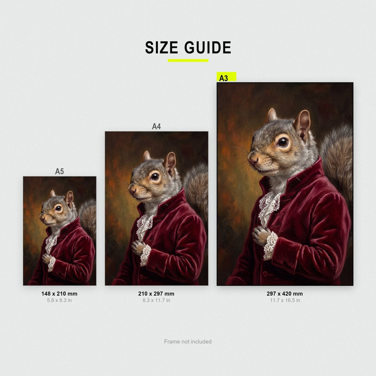 Squirrel The Gentry Animal Portrait Art Print