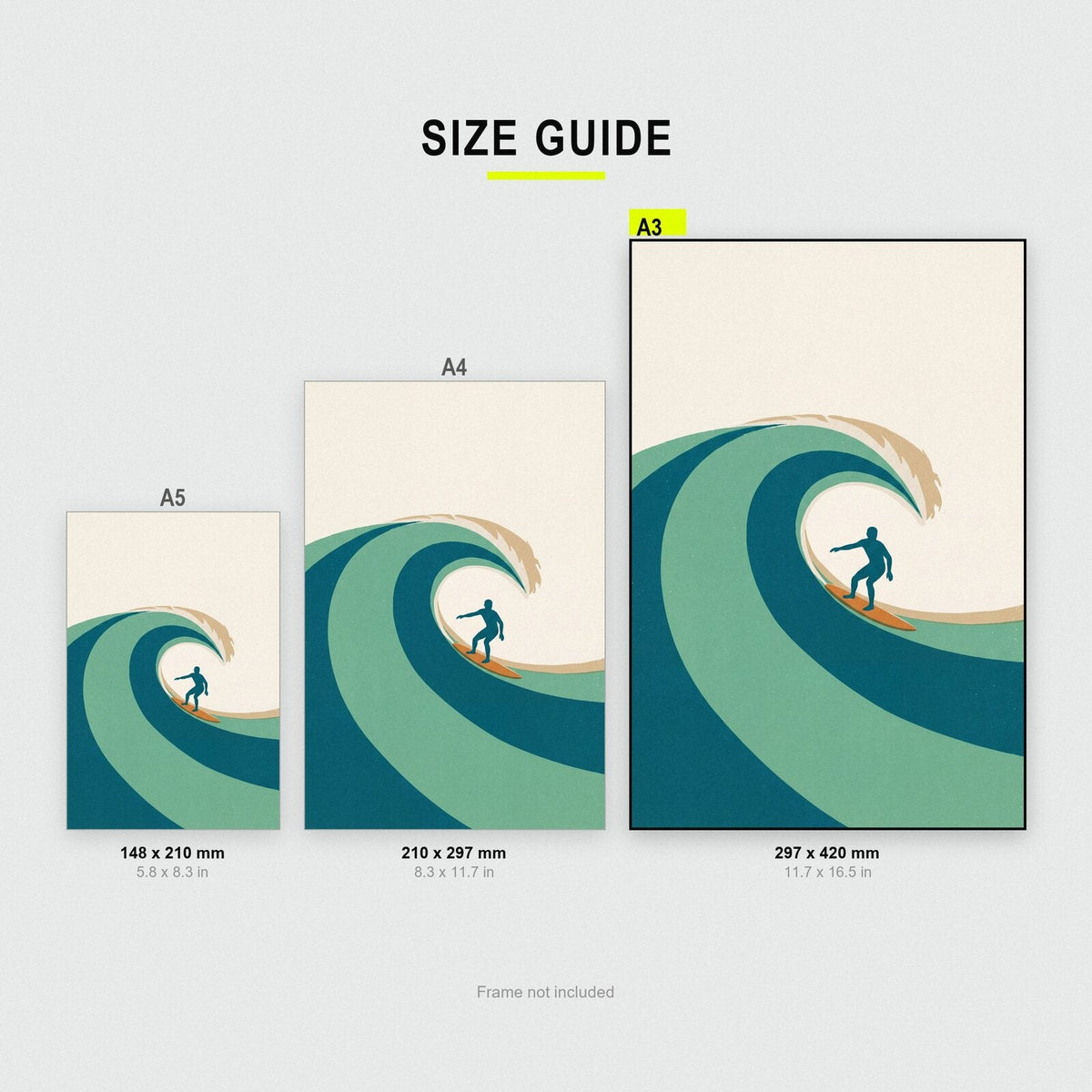 Surfer Tide Coastal Art Print