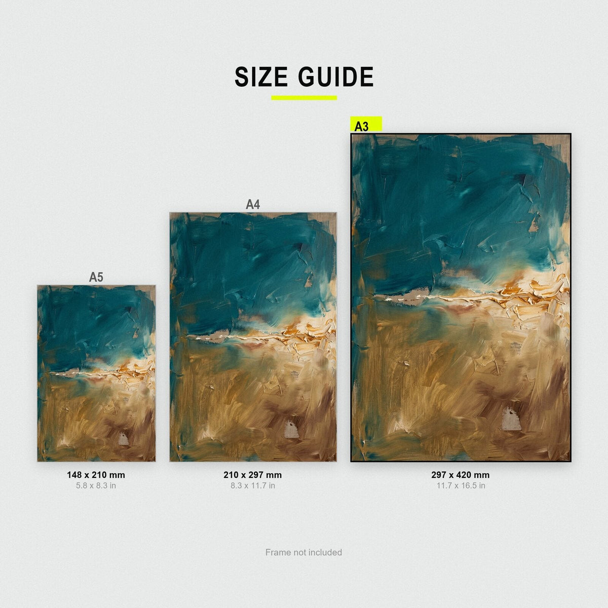Horizon Pigment Abstract Art Print