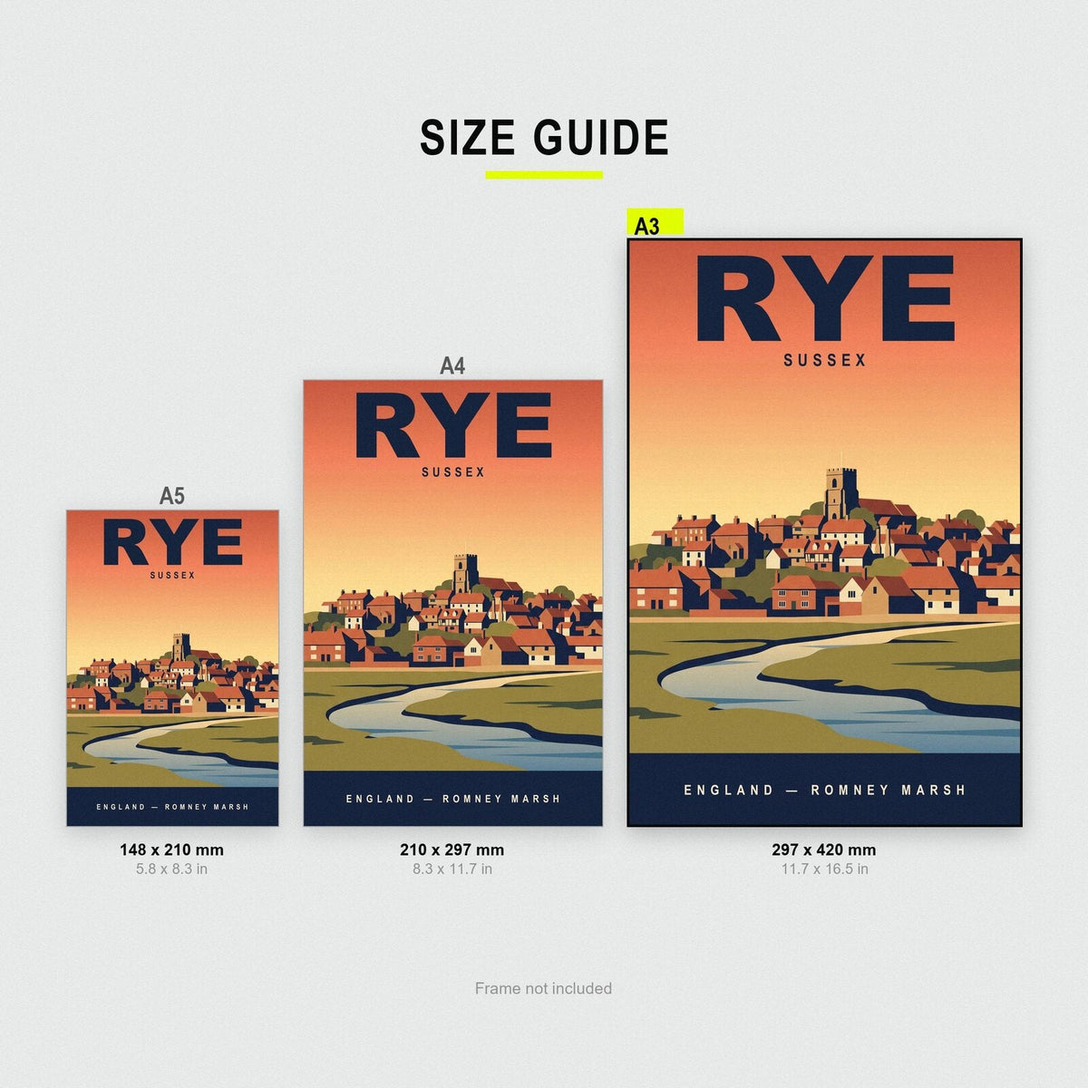 Rye Sussex Travel Poster Art Print