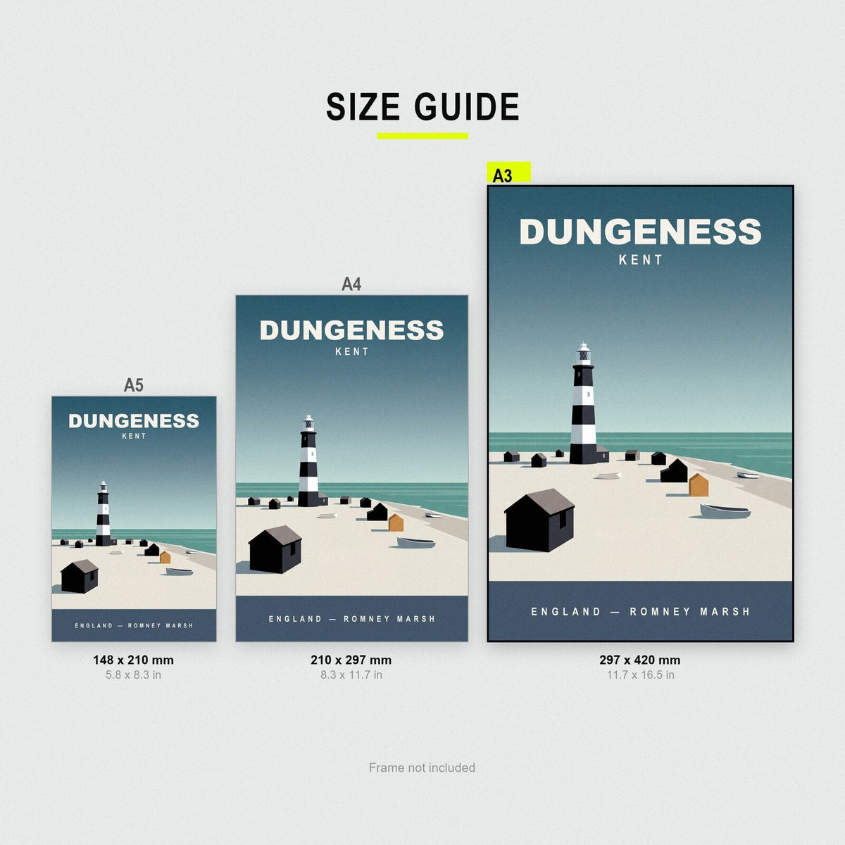 Dungeness Kent Travel Poster Art Print