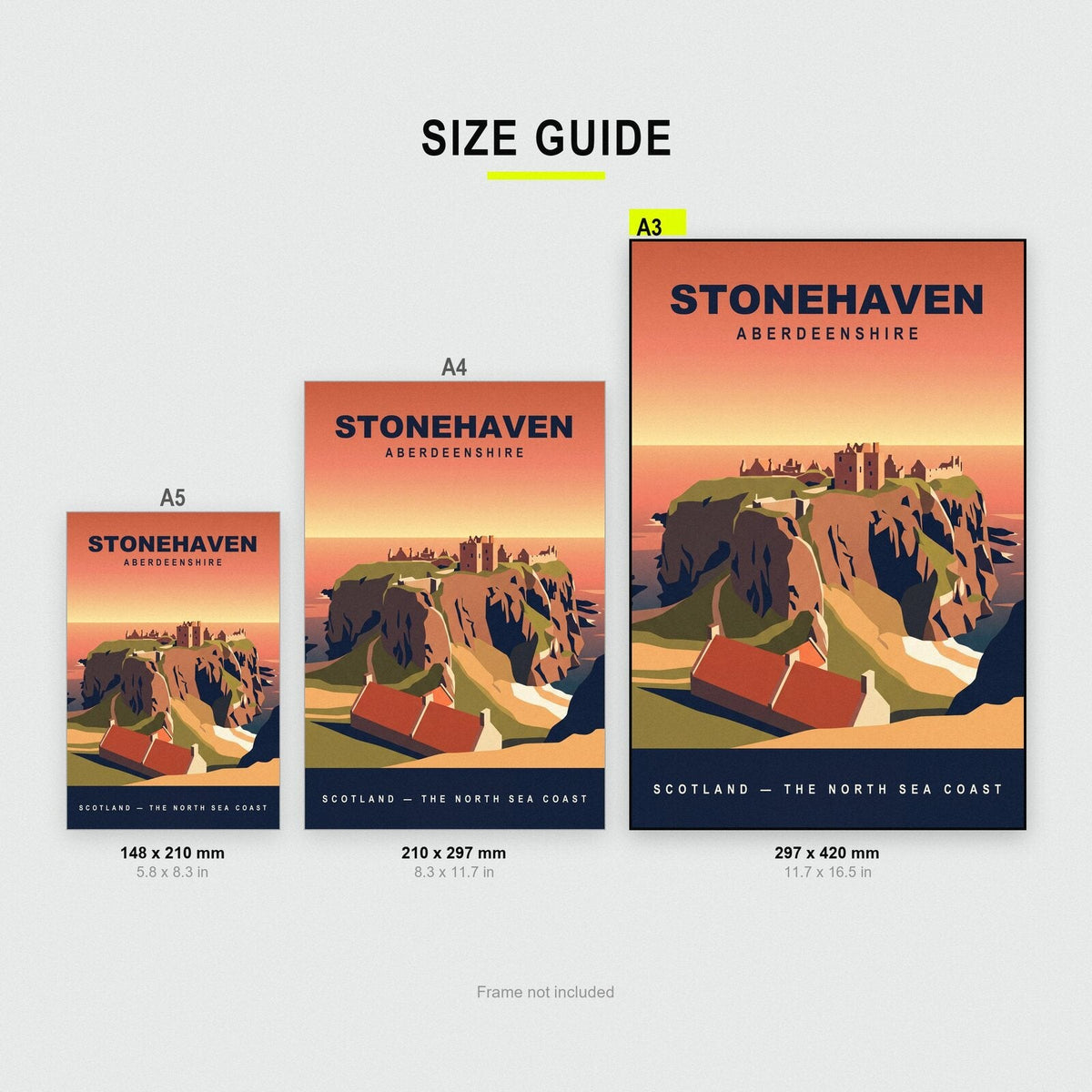 Stonehaven Aberdeenshire Travel Poster Art Print