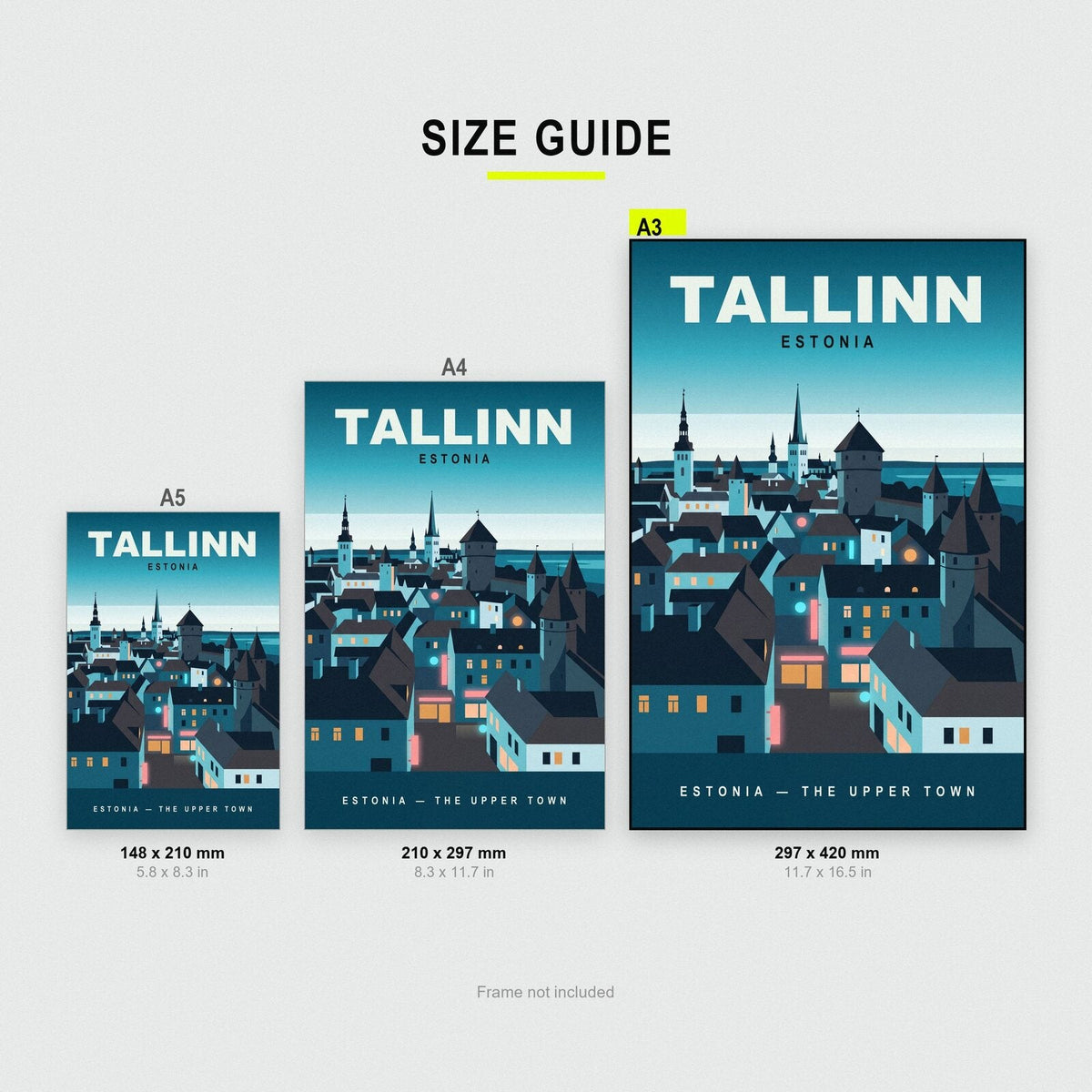 Tallinn Estonia Travel Poster Art Print