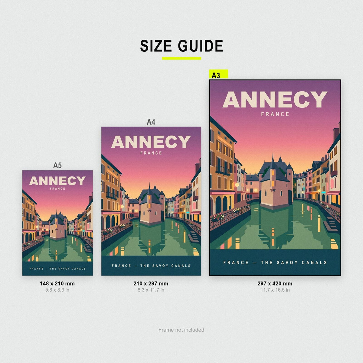 Annecy France Travel Poster Art Print