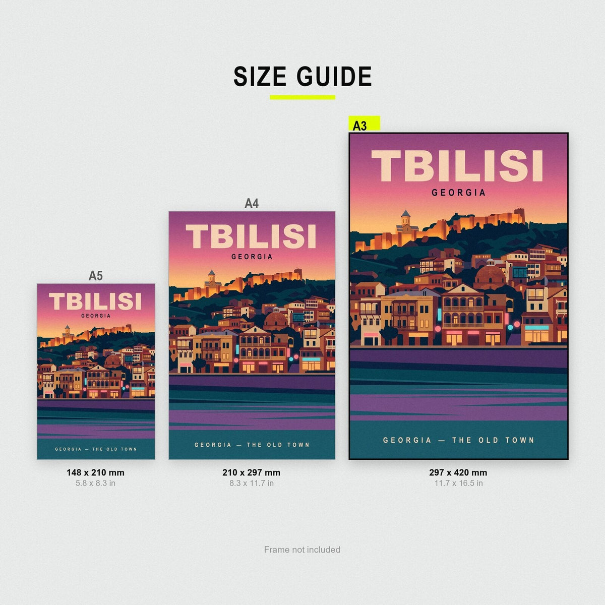 Tbilisi Georgia Travel Poster Art Print