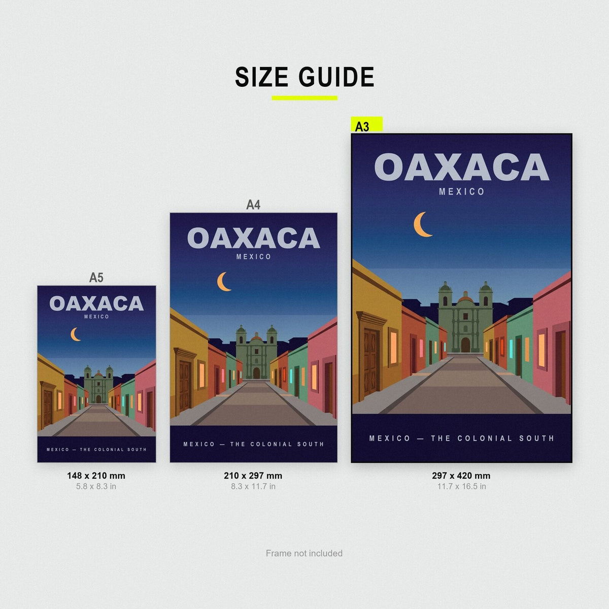 Oaxaca Mexico Travel Poster Art Print