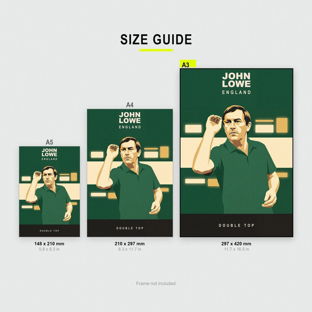 John Lowe Double Top Darts Art Print
