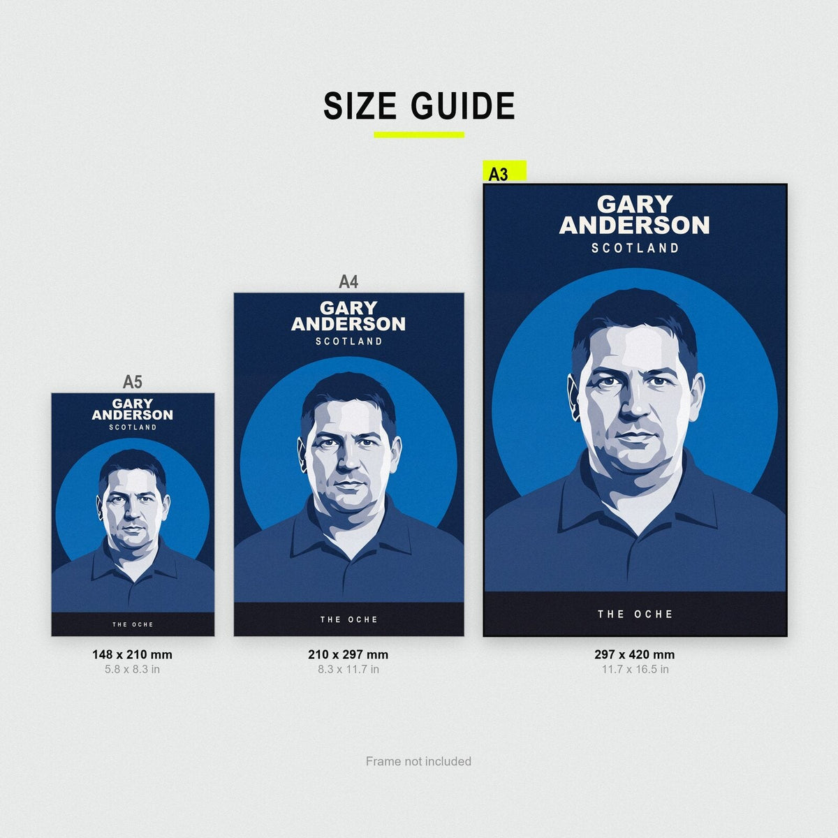 Gary Anderson The Oche Darts Art Print