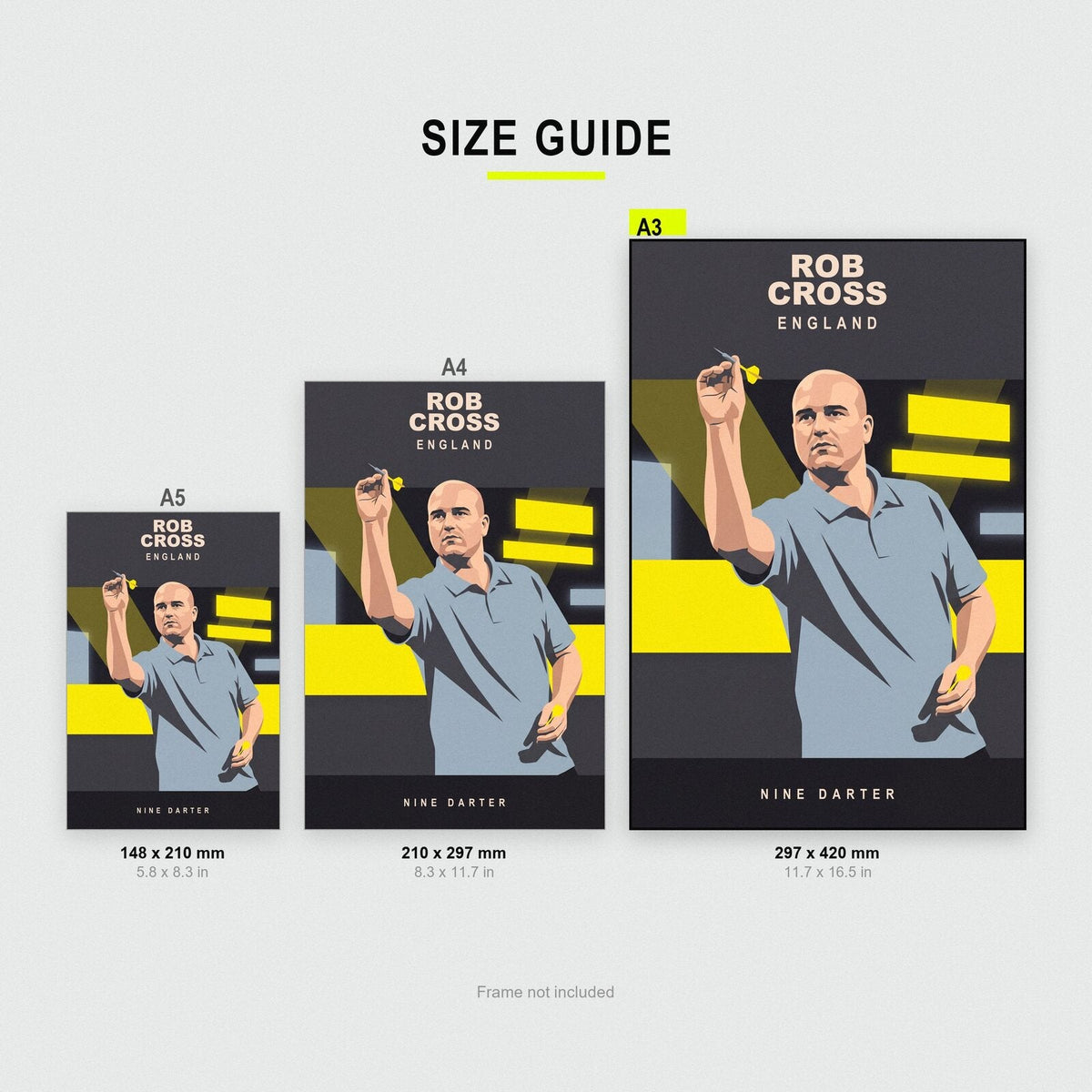 Rob Cross Nine Darter Darts Art Print