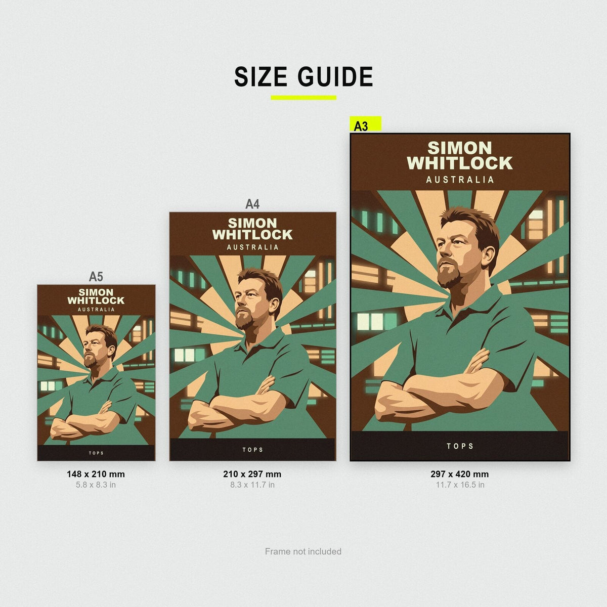 Simon Whitlock Tops Darts Art Print