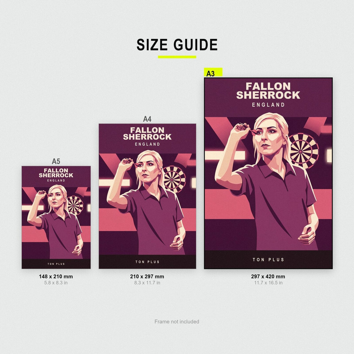 Fallon Sherrock Ton Plus Darts Art Print