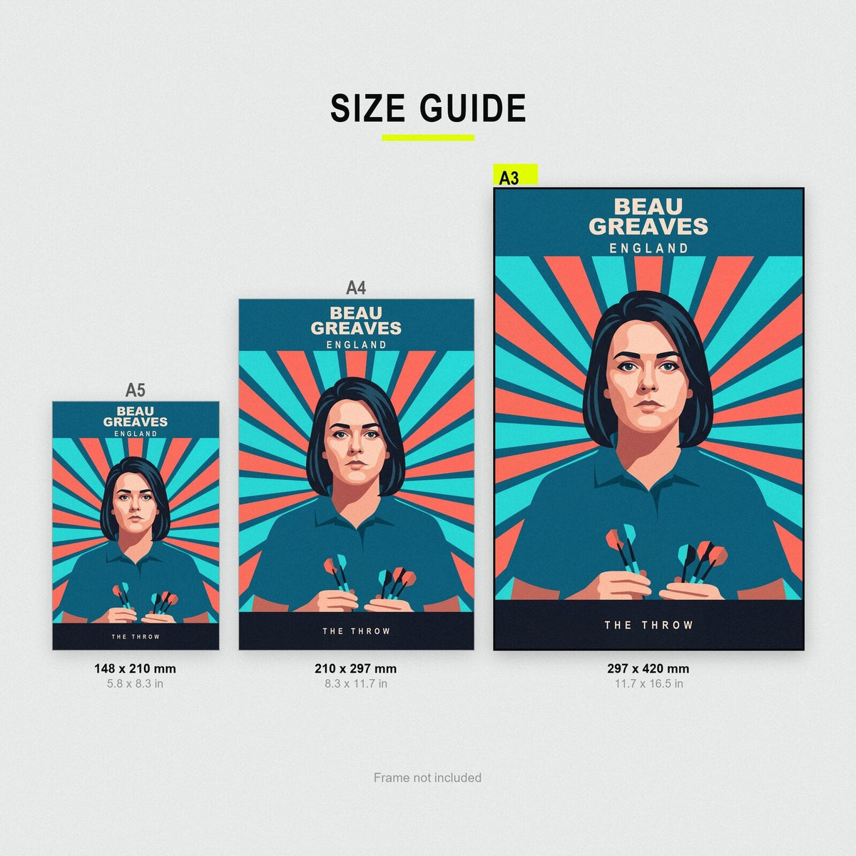 Beau Greaves The Throw Darts Art Print