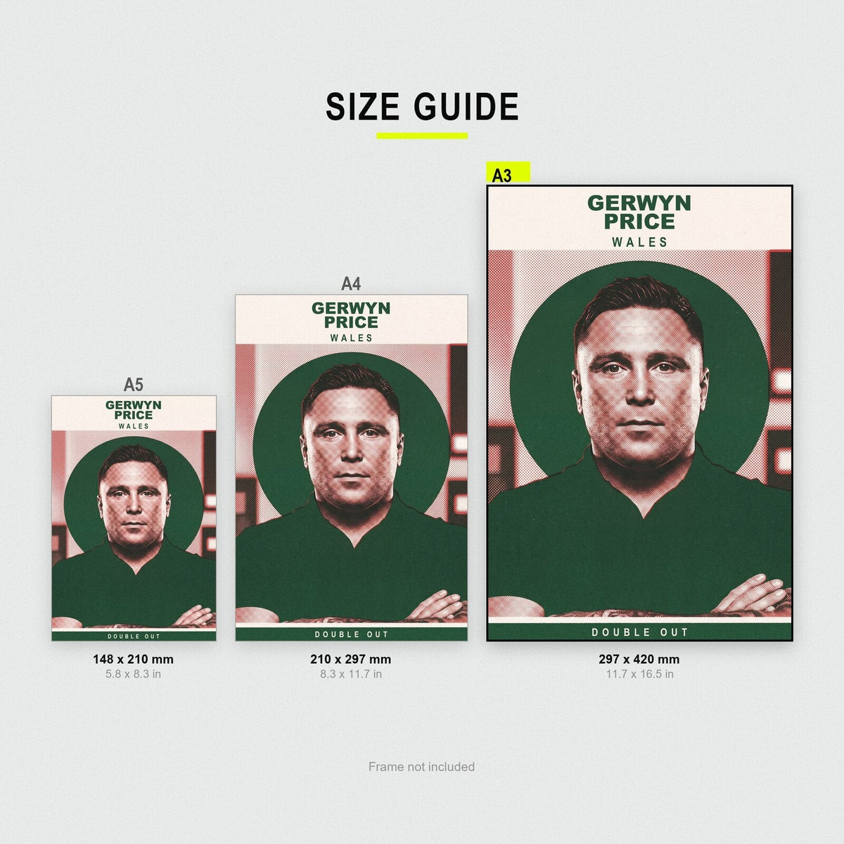 Gerwyn Price Double Out Darts Art Print