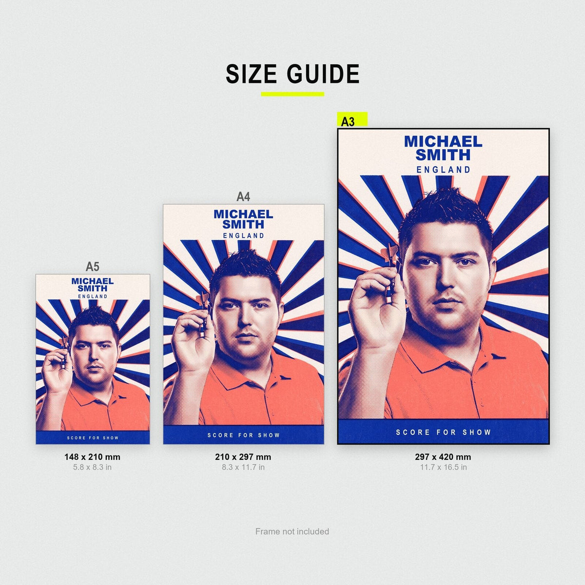 Michael Smith Score For Show Darts Art Print