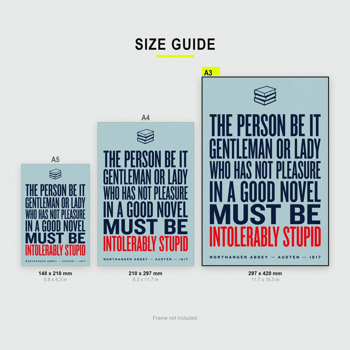 Intolerably Stupid Book Quote Art Print