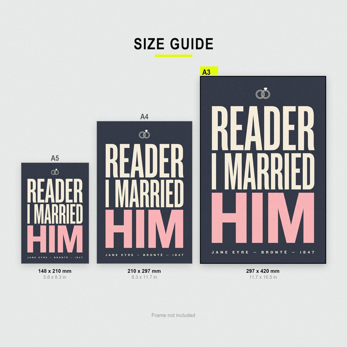 Reader I Married Him Book Quote Art Print