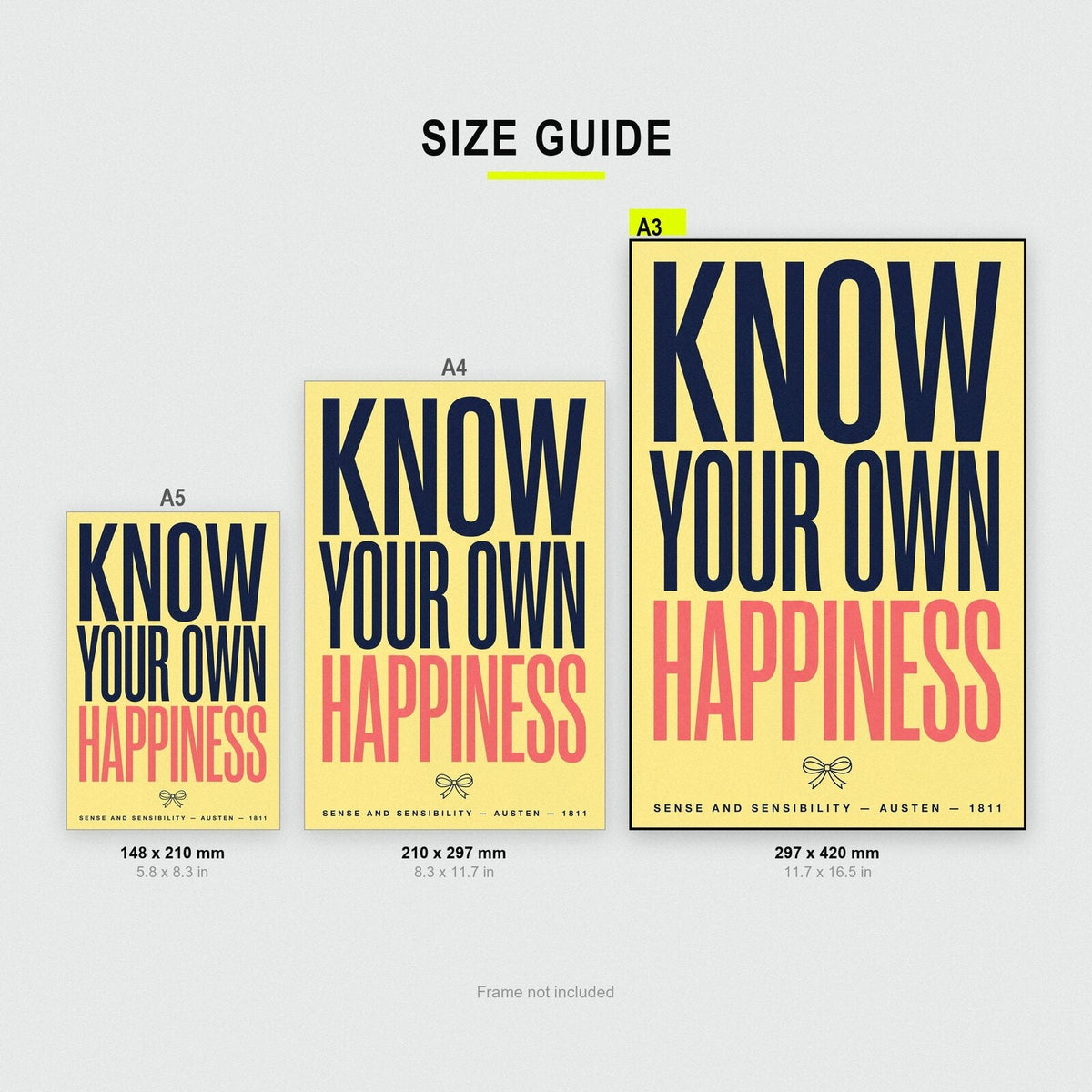 Know Your Own Happiness Book Quote Art Print