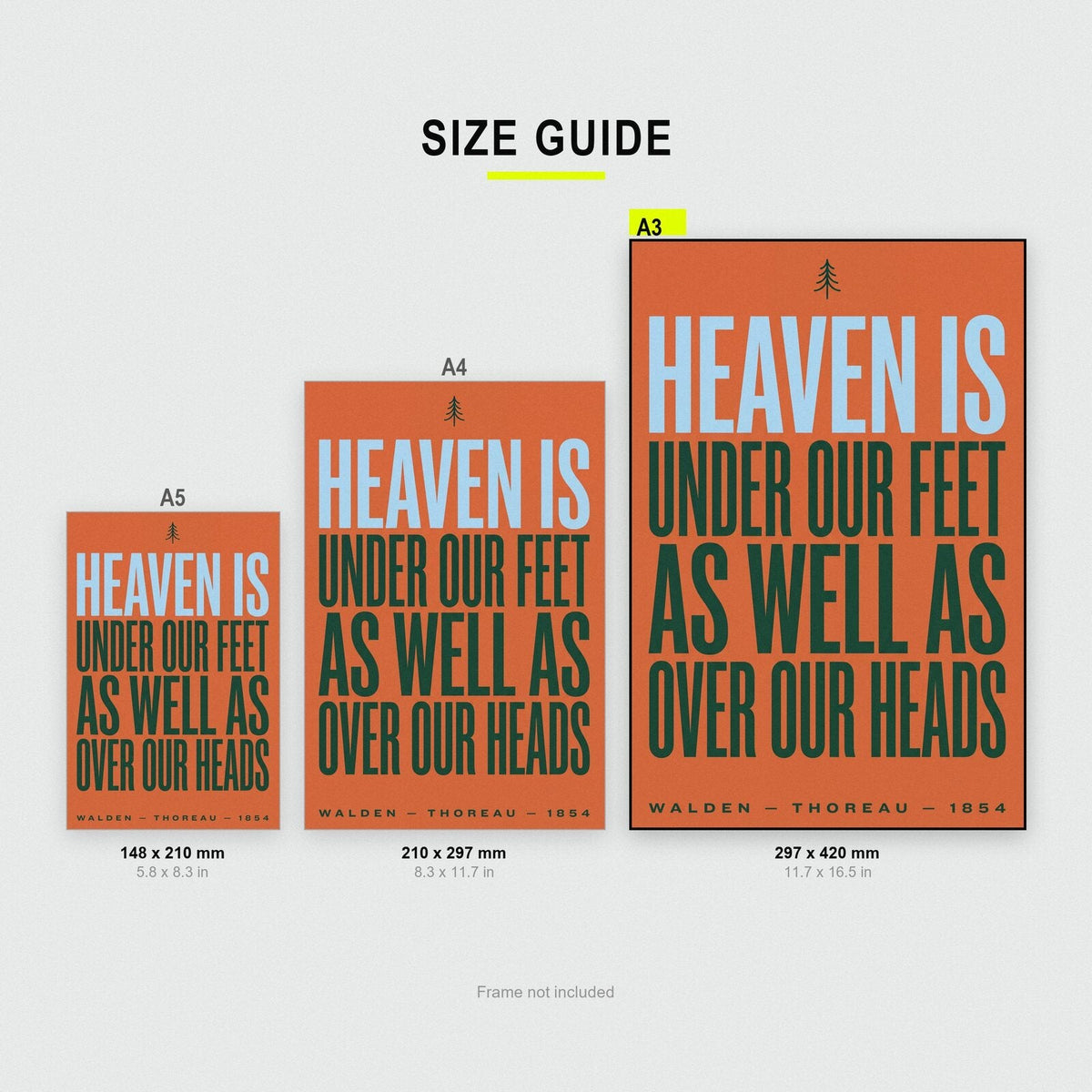 Heaven Is Under Our Feet Book Quote Art Print