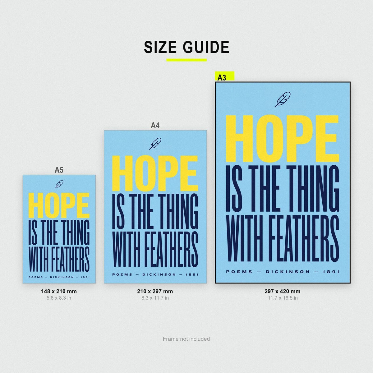 Hope Is The Thing With Feathers Book Quote Art Print