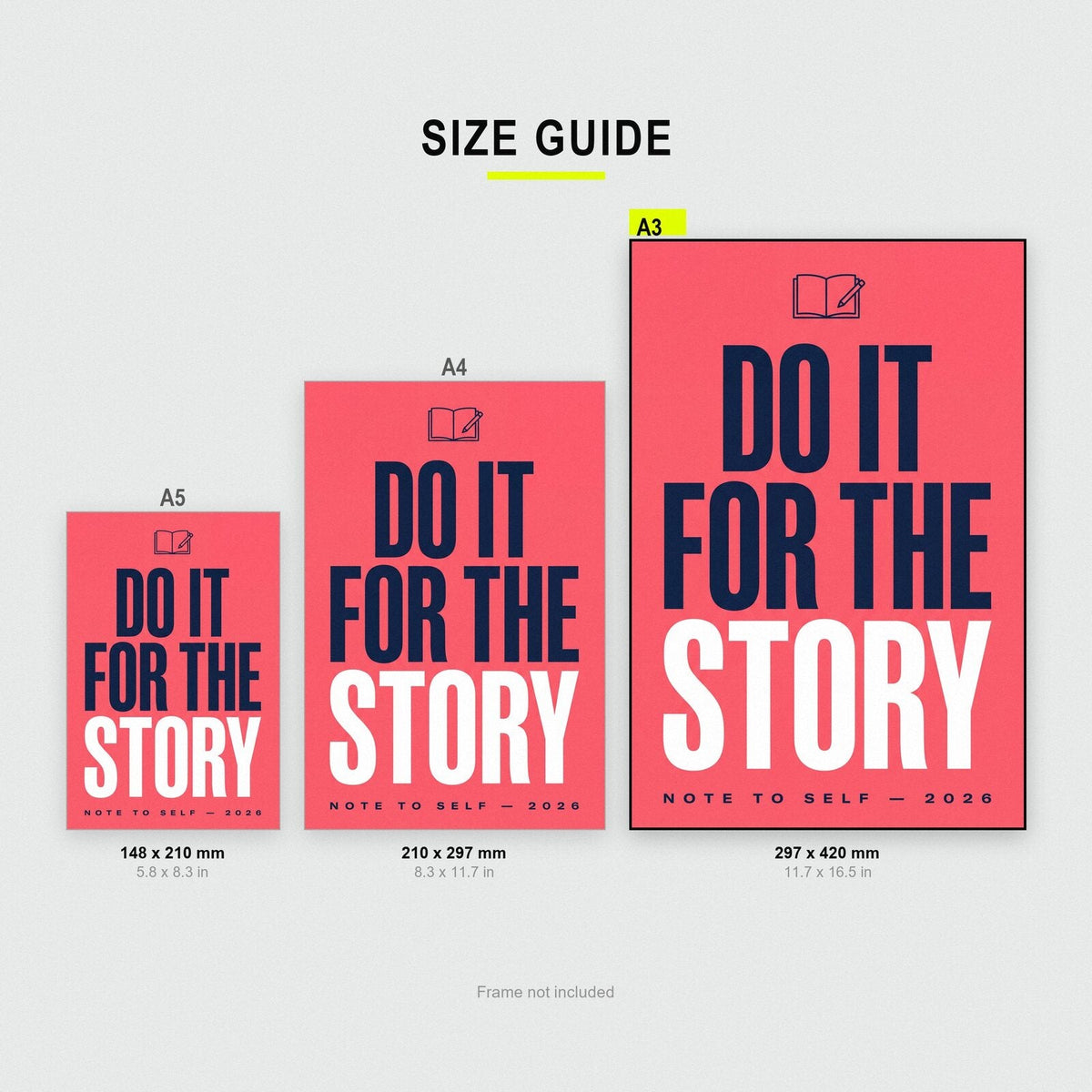 Do It For The Story Note To Self Typography Art Print