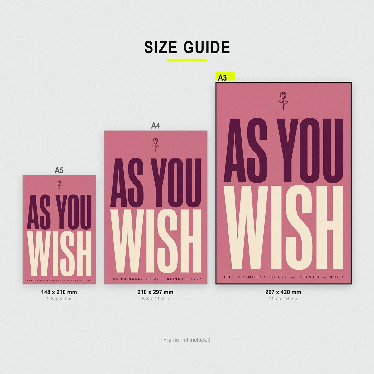 As You Wish Movie Quote Art Print