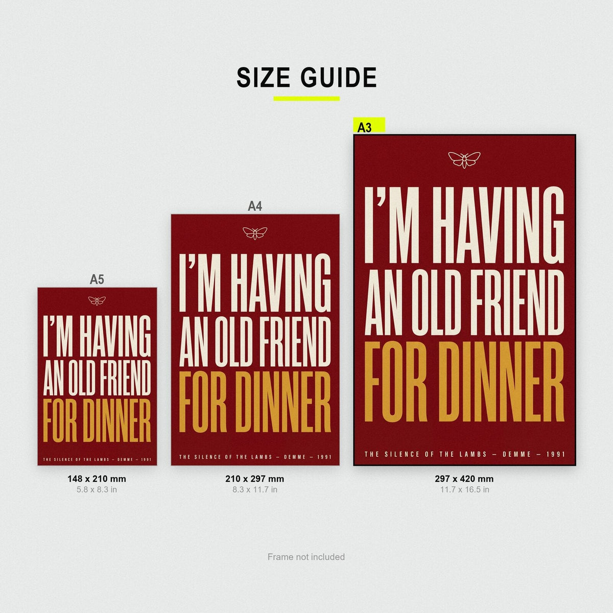 Im Having An Old Friend For Dinner Movie Quote Art Print