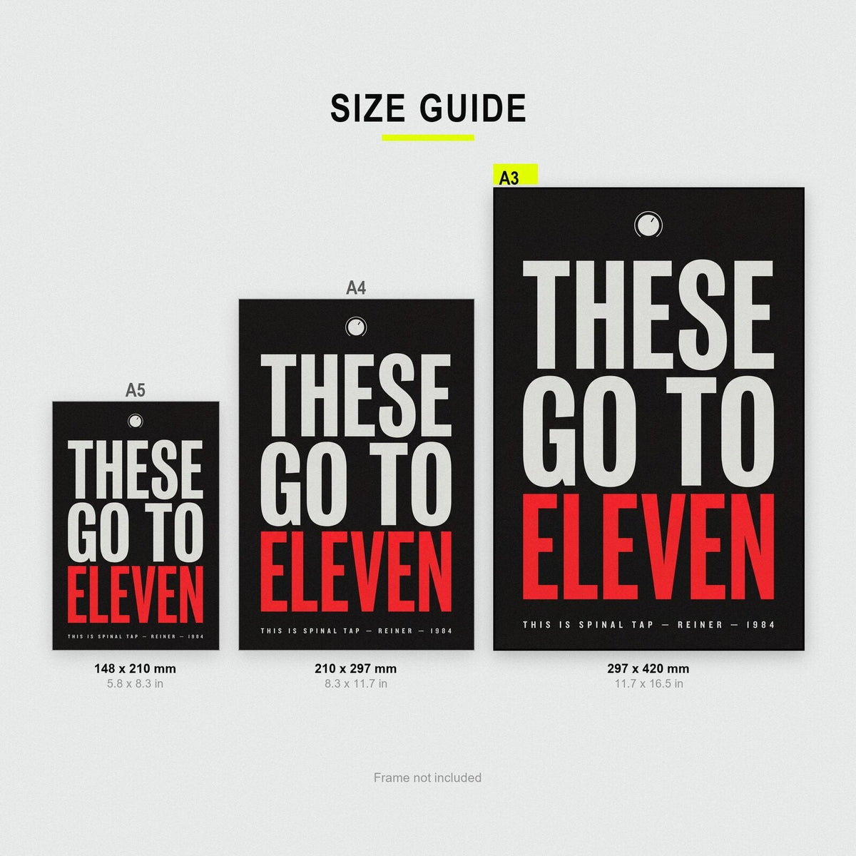 These Go To Eleven Movie Quote Art Print