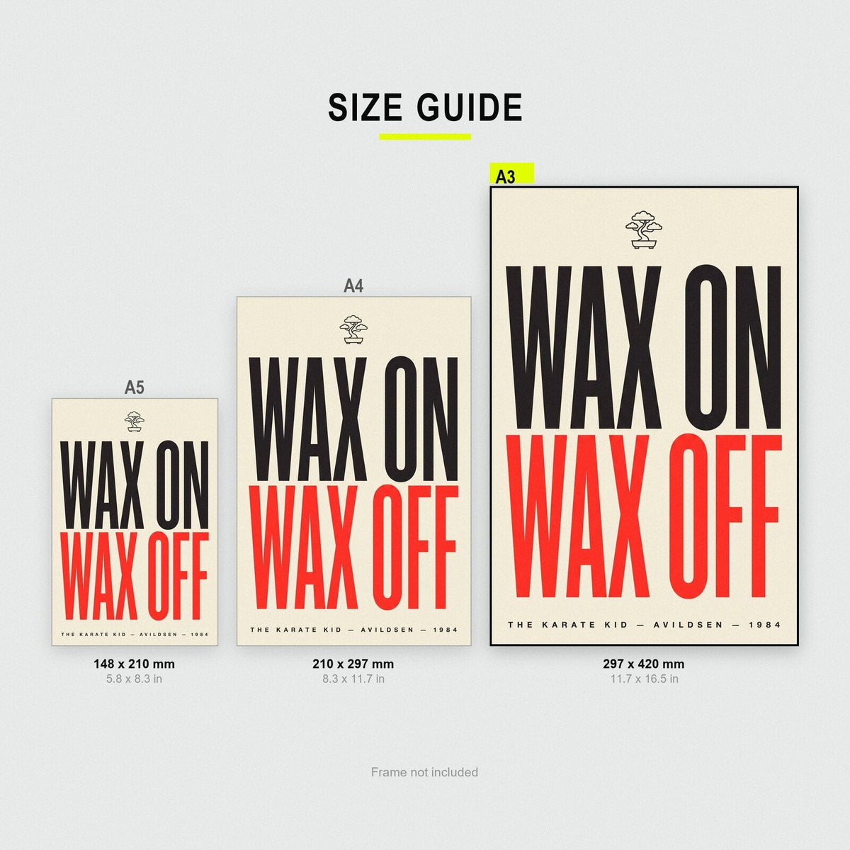 Wax On Wax Off Movie Quote Art Print