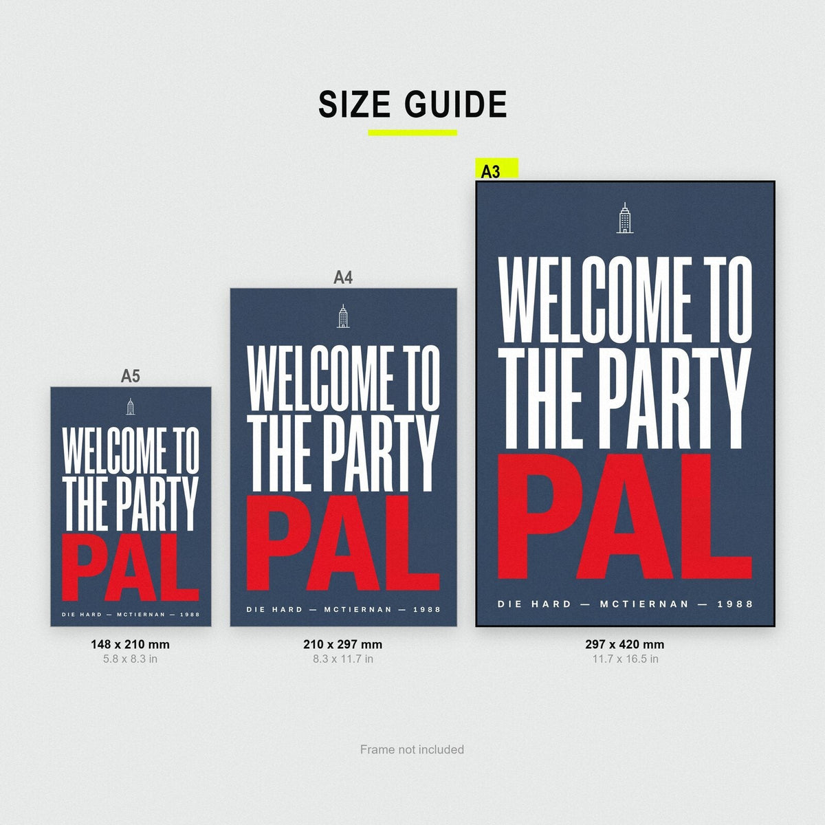 Welcome To The Party Pal Movie Quote Art Print