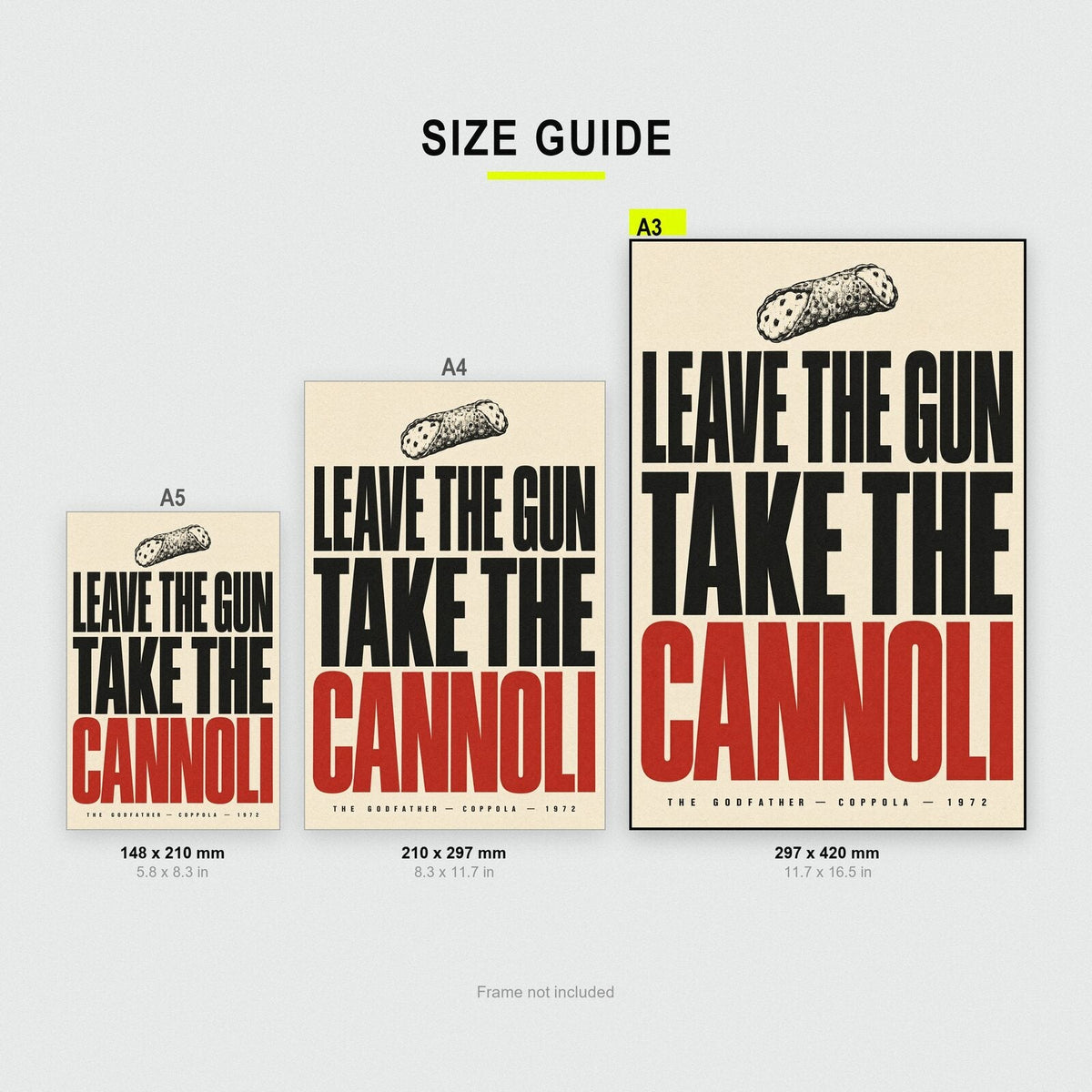 Leave The Gun Take The Cannoli Movie Quote Art Print