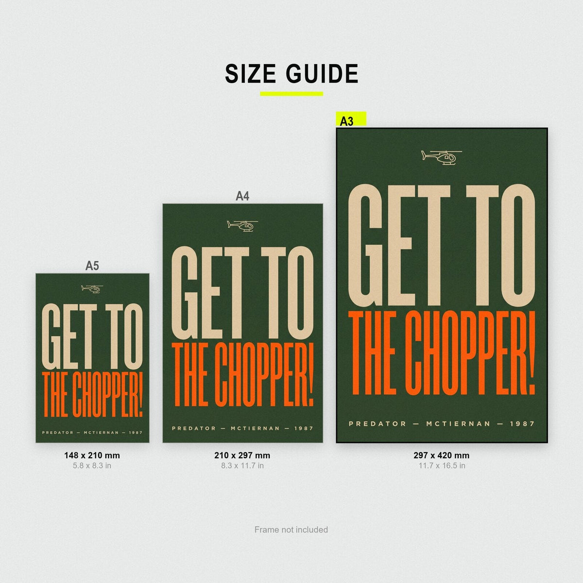 Get To The Chopper Movie Quote Art Print