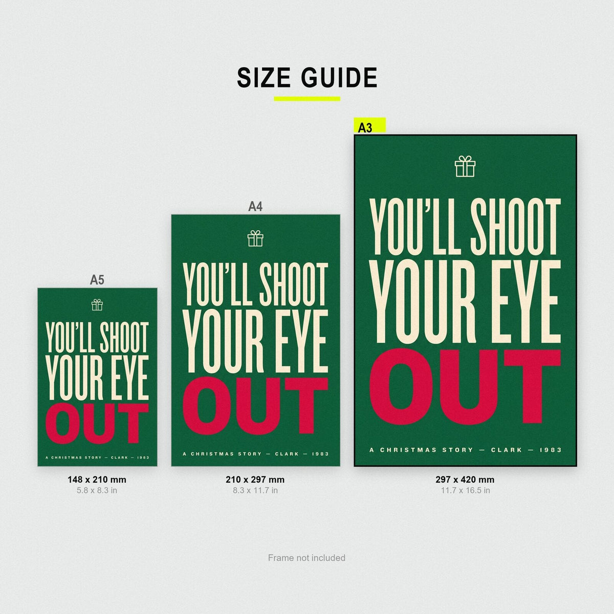 Youll Shoot Your Eye Out Movie Quote Art Print