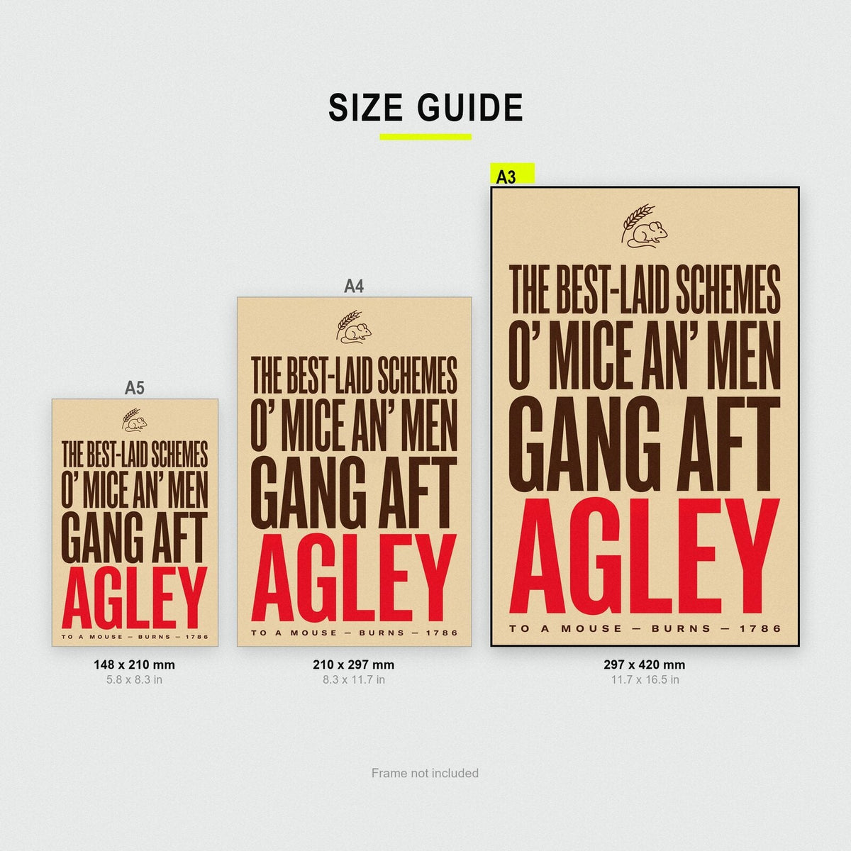 The Best Laid Schemes O Mice An Men Book Quote Art Print