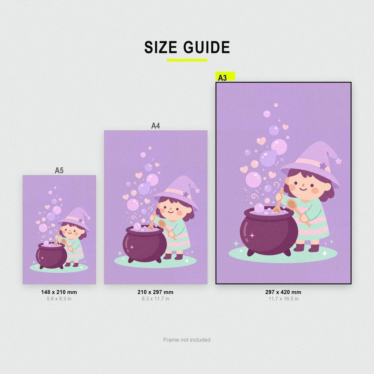 The Pastel Cauldron Cute Halloween Art Print