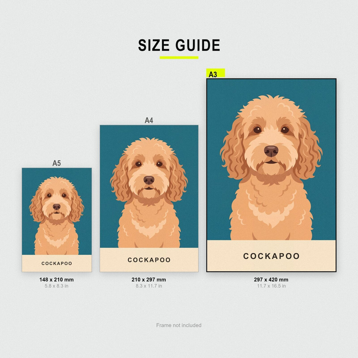 Cockapoo Dog Portrait Art Print