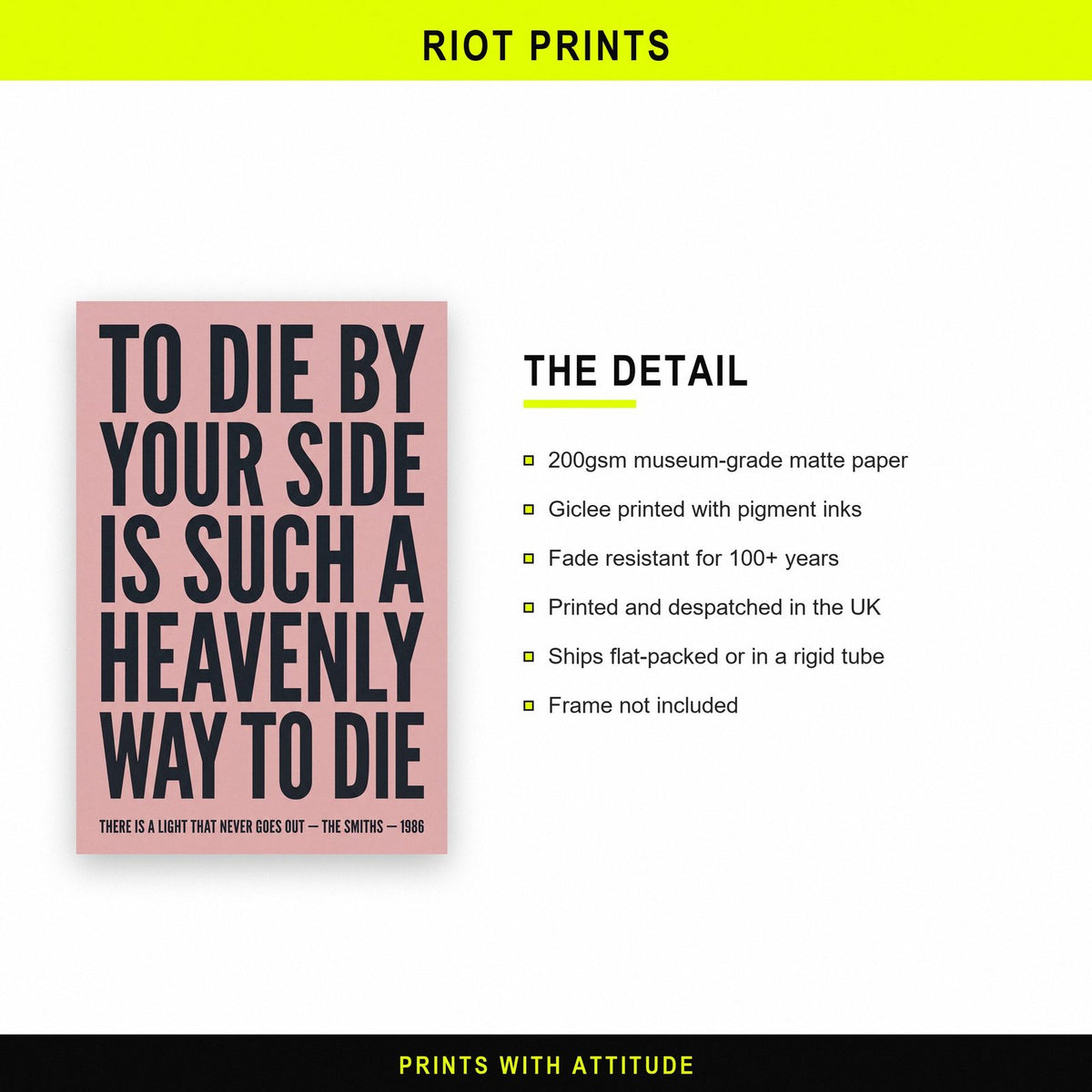 There Is A Light Lyrics Print paper and printing specification