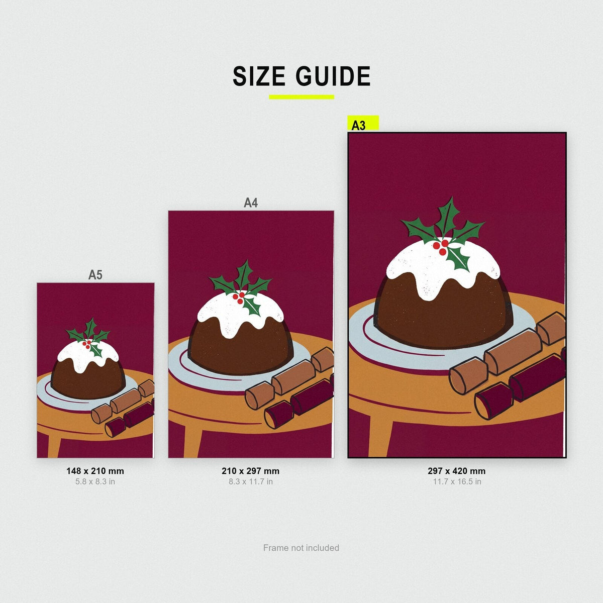 The Christmas Pudding Christmas Art Print