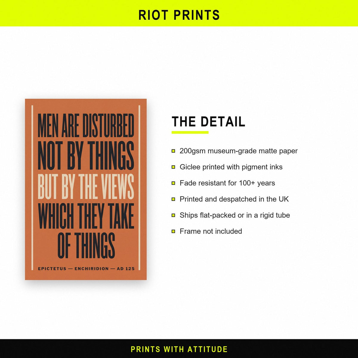 Epictetus Quote Print paper and printing specification