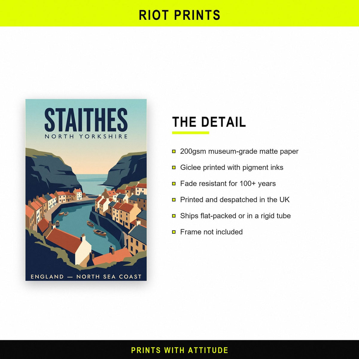 Staithes Print paper and printing specification