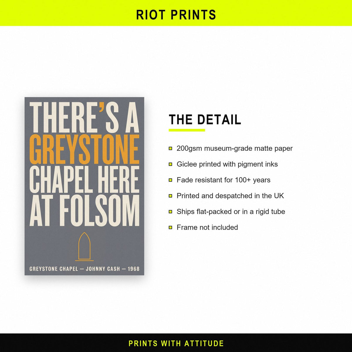 Greystone Chapel Print paper and printing specification